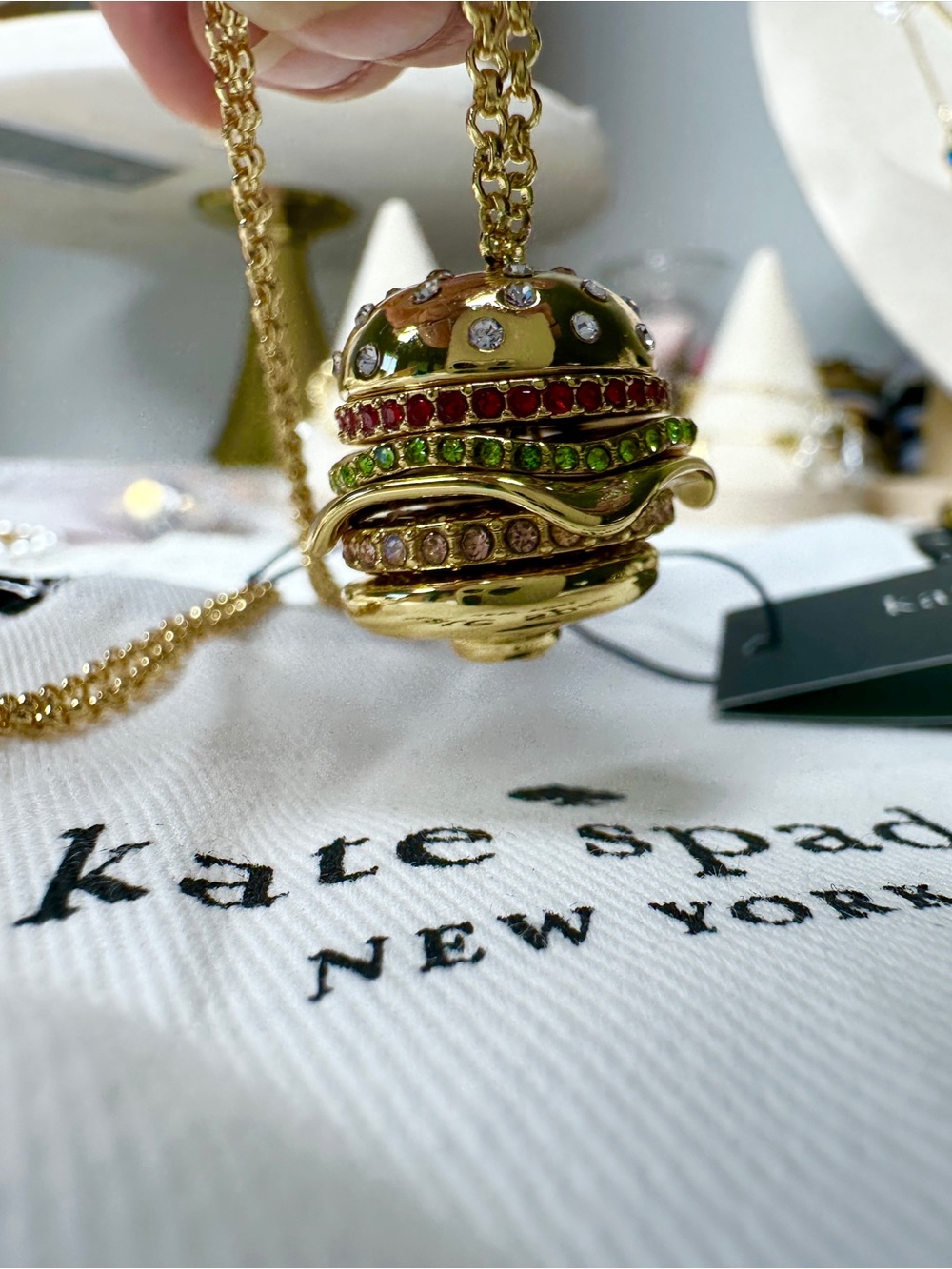 kate spade Burger ๐ Necklace